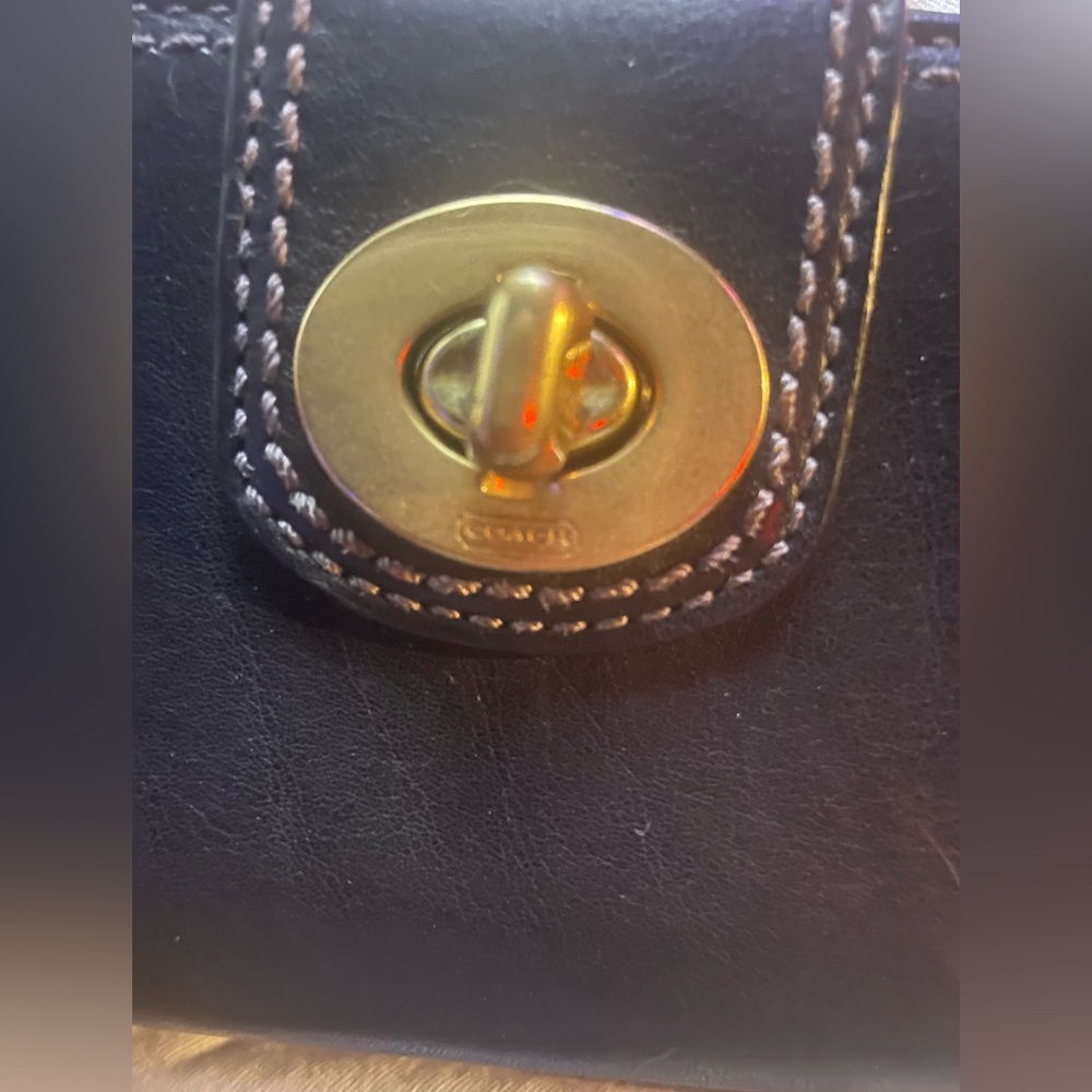 NWT Black COACH, Trifold Wallet - Picture 8 of 9